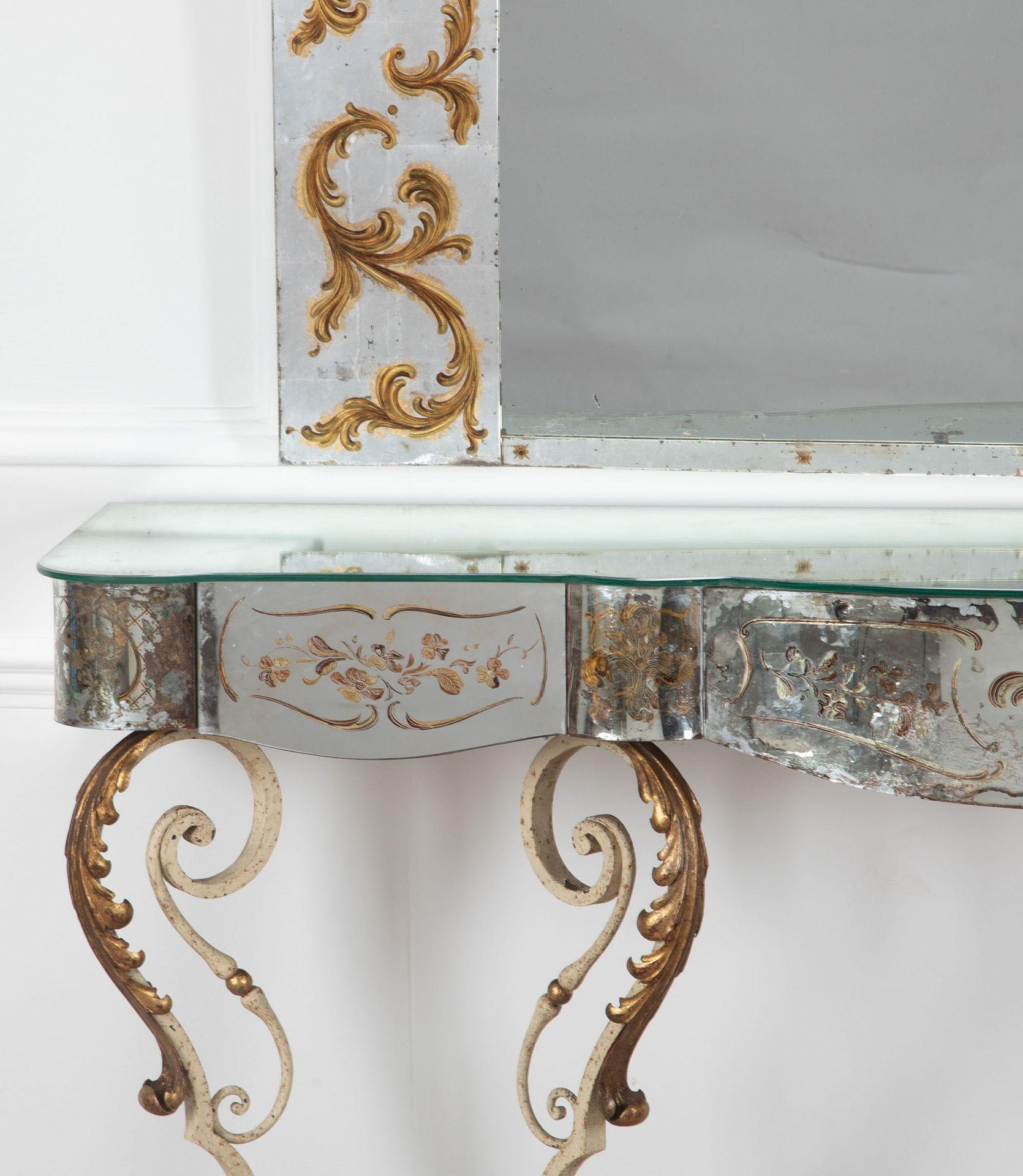 20th Century Console Table in the manner of Gilbert Poillerat For Sale 3
