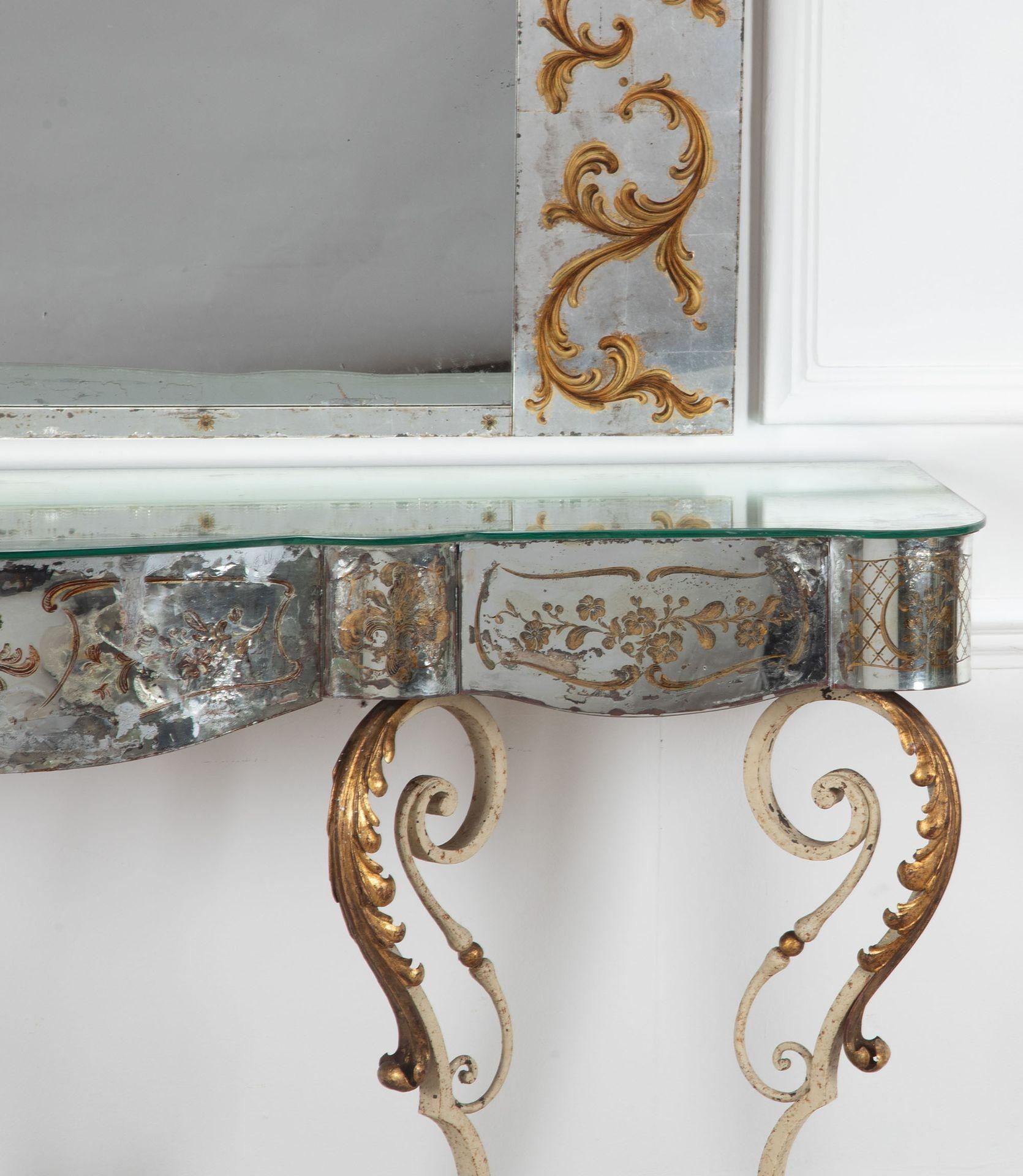 20th Century Console Table in the manner of Gilbert Poillerat For Sale 4