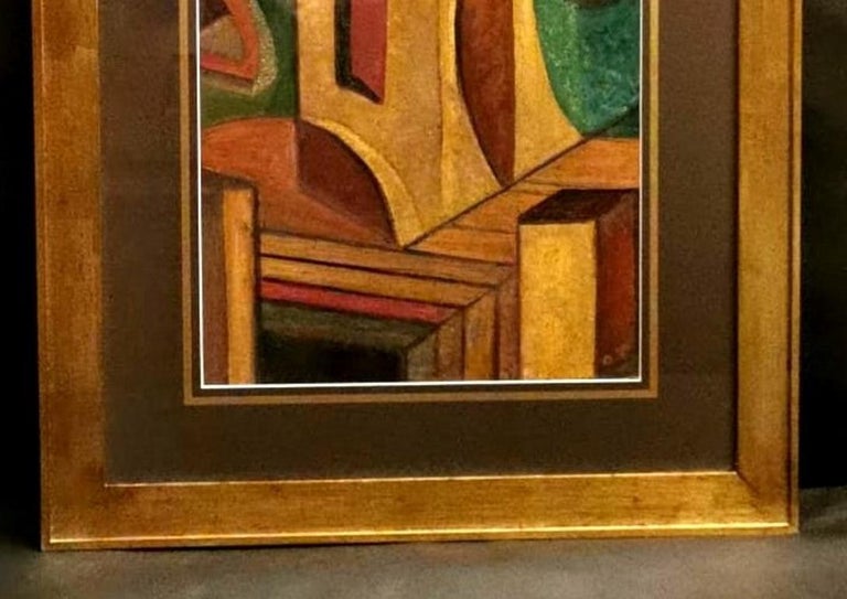 Early 20th Century 20th Century Constructivist Mixed Technique Russian Painting For Sale
