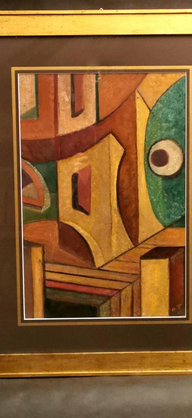 20th Century Constructivist Mixed Technique Russian Painting For Sale 1