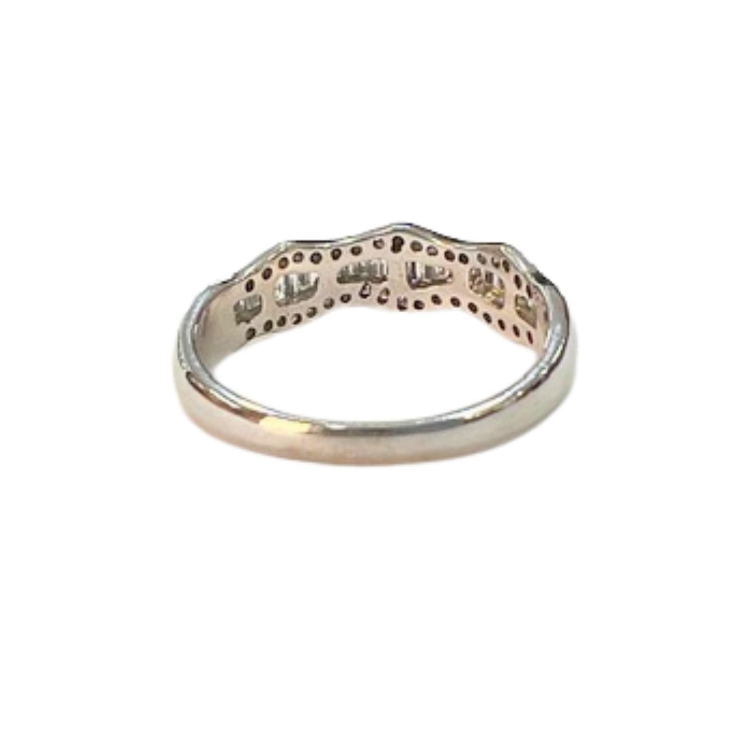 20th Century Contemporary 0,68 Karat Diamant  Gold-Cocktailring im Zustand „Gut“ im Angebot in MADRID, ES
