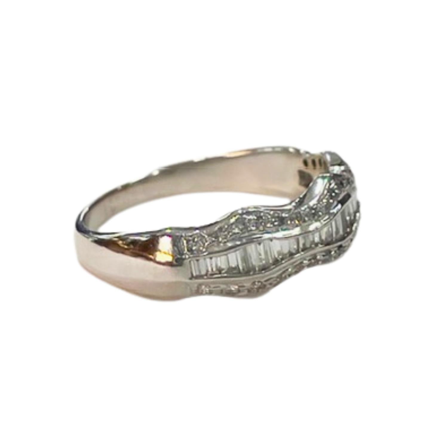 20th Century Contemporary 0,68 Karat Diamant  Gold-Cocktailring im Angebot 1