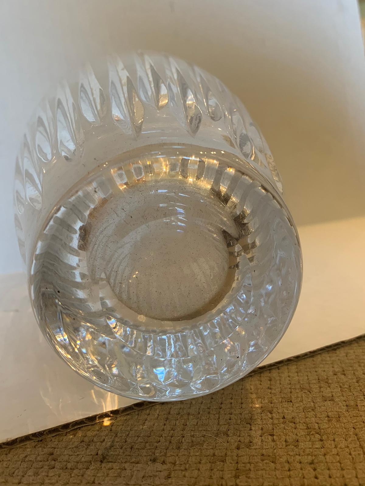 20th Century Contemporary Cut Crystal Vase For Sale 6