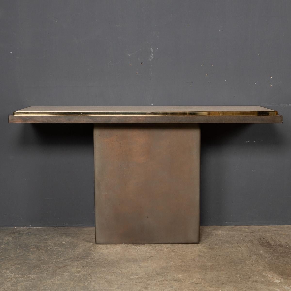 Belge Table console en chrome Belgo du 20e siècle, vers 1970 en vente