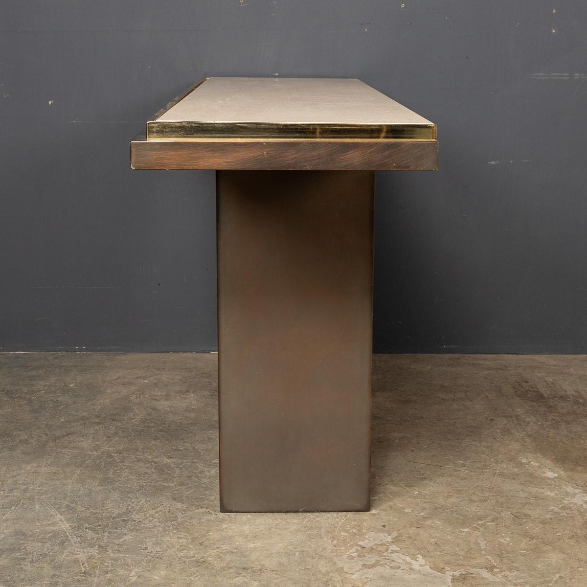 Table console en chrome Belgo du 20e siècle, vers 1970 Bon état - En vente à Royal Tunbridge Wells, Kent
