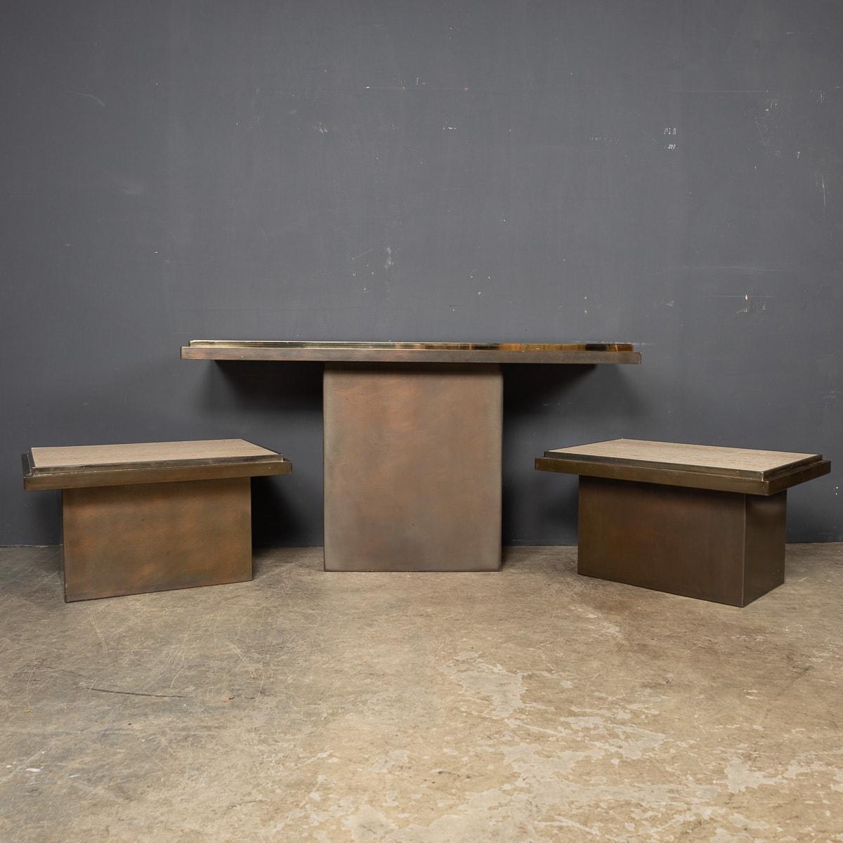 Table console en chrome Belgo du 20e siècle, vers 1970 en vente 1