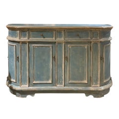 20th Century Continental Narrow Cabinet, Custom Paint