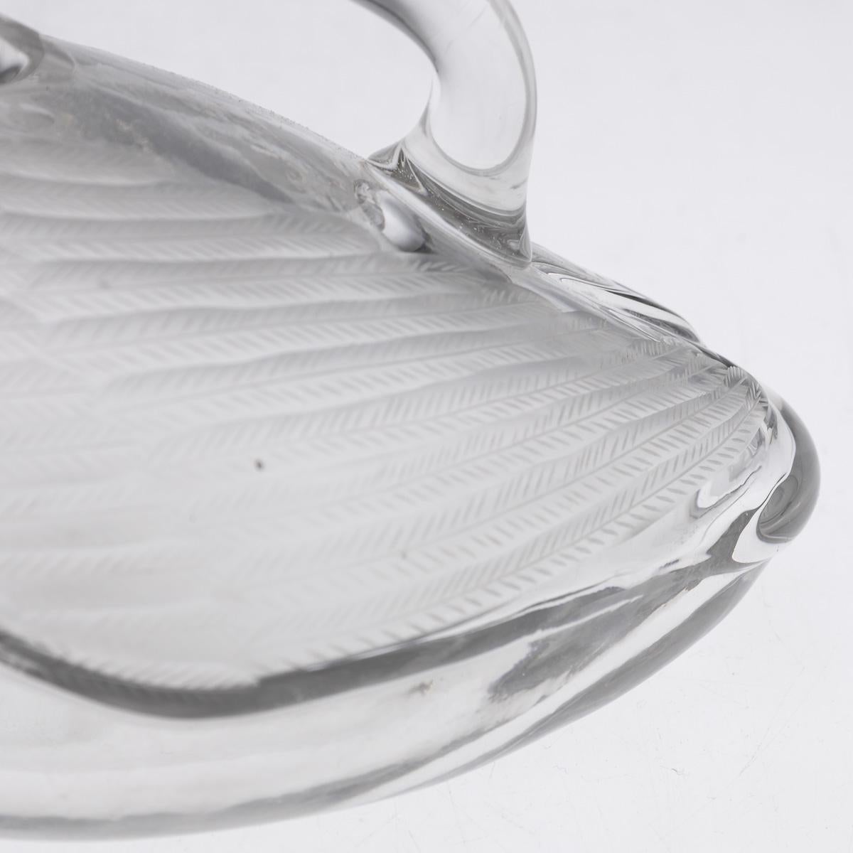 20th Century Continental Solid Silver & Clear Glass Novelty 'Duck' Claret Jug For Sale 6