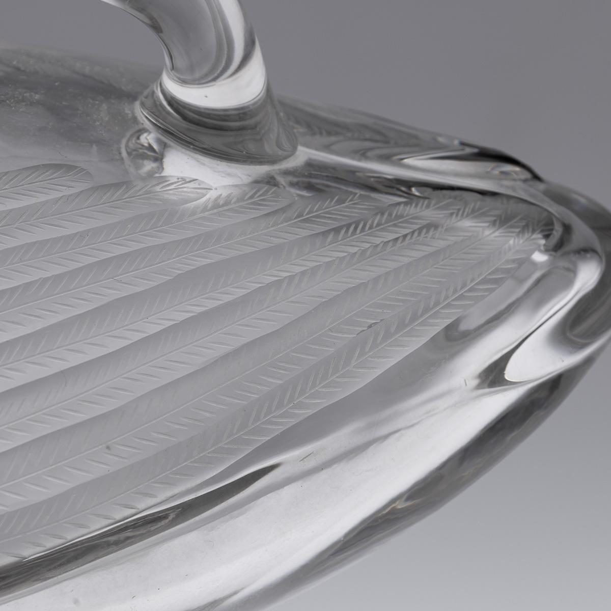 20th Century Continental Solid Silver & Clear Glass Novelty 'Duck' Claret Jug For Sale 8