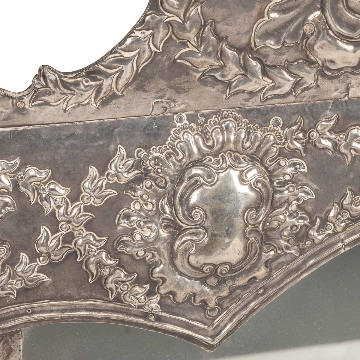 20th Century Continental Solid Silver Wall Mirror, c.1900 For Sale 5