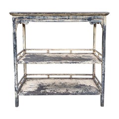 20th Century Continental Walnut Etagere