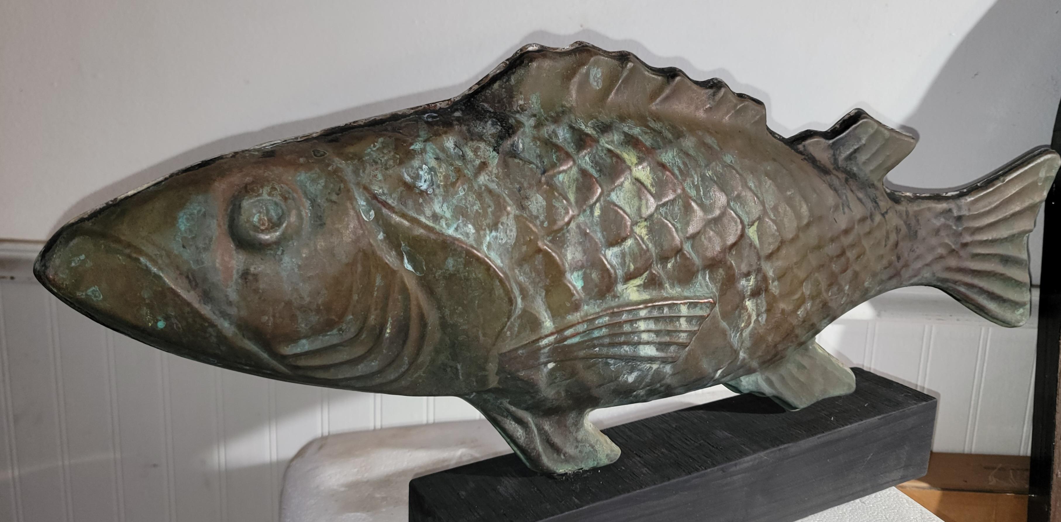 20th Century Copper Fish Weather-vane Cape Cod In Good Condition In Los Angeles, CA