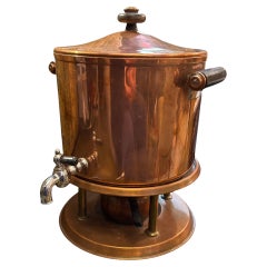 20th Century Copper Tea With a Burner