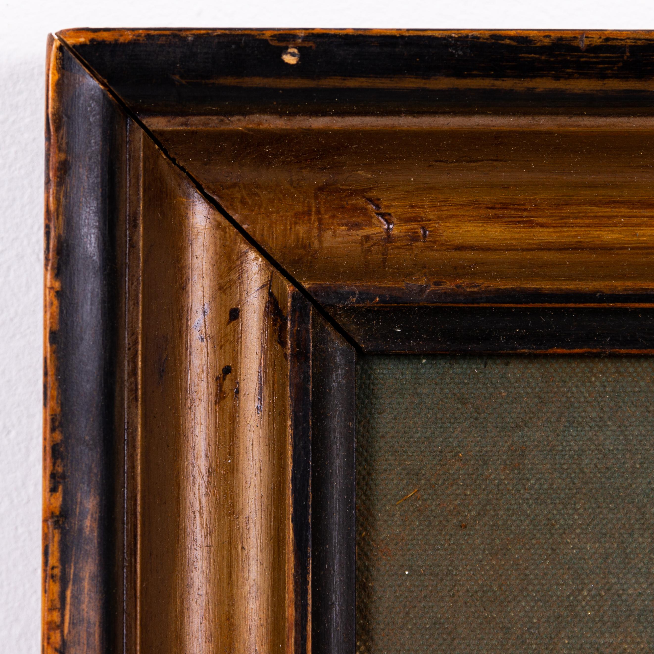 20ième siècle Copie du 20e siècle de la Joconde Portrait à l'huile d'après Léonard de Vinci en vente