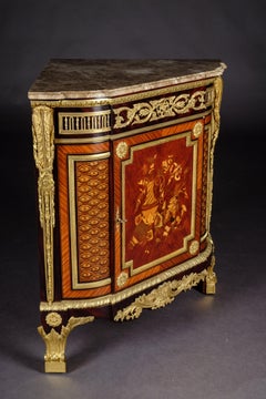 20th Century Corner Commode in Antique Louis XV Style, Jean Henri Riesener