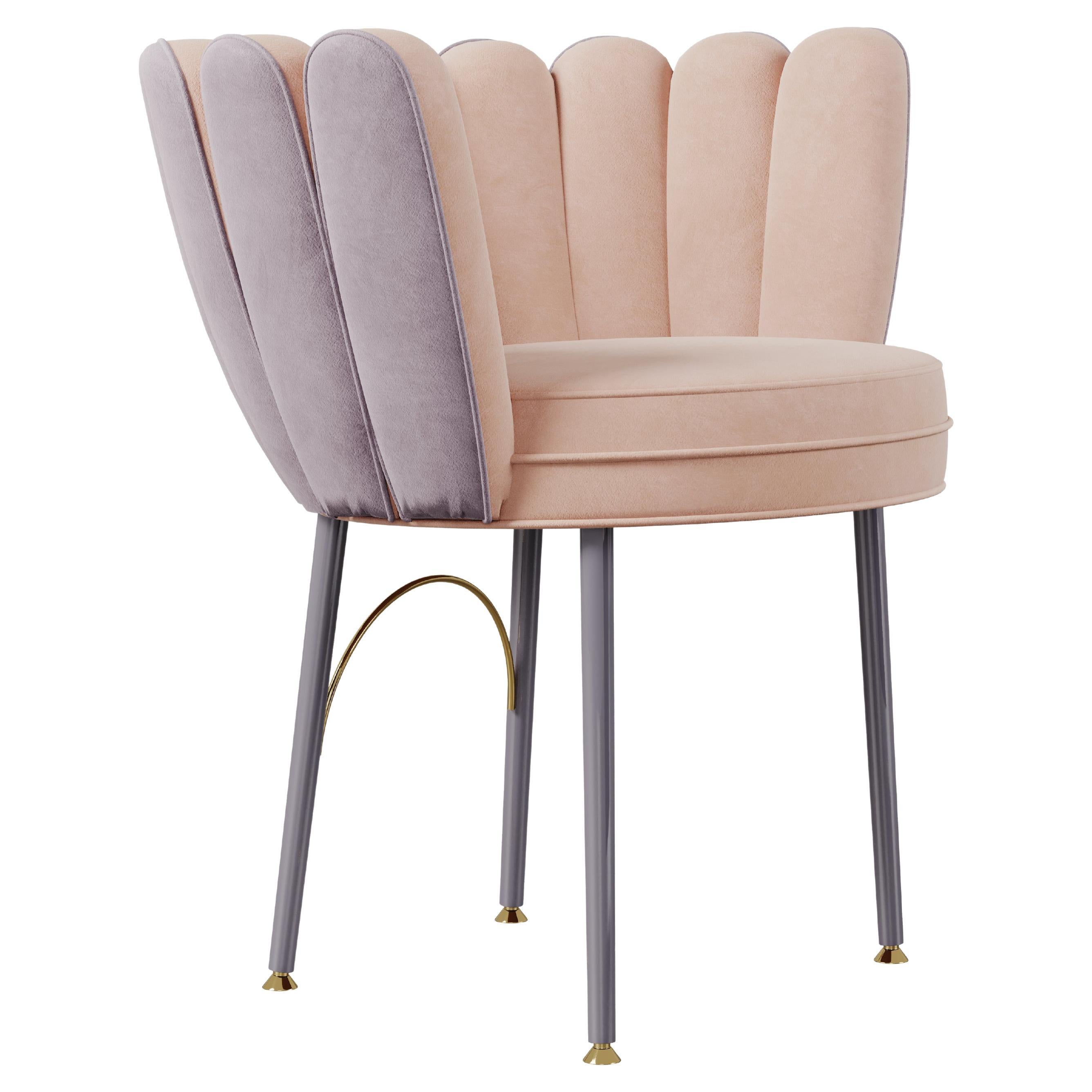 20. Jahrhundert Cotton Angel Dining Chair Edelstahl