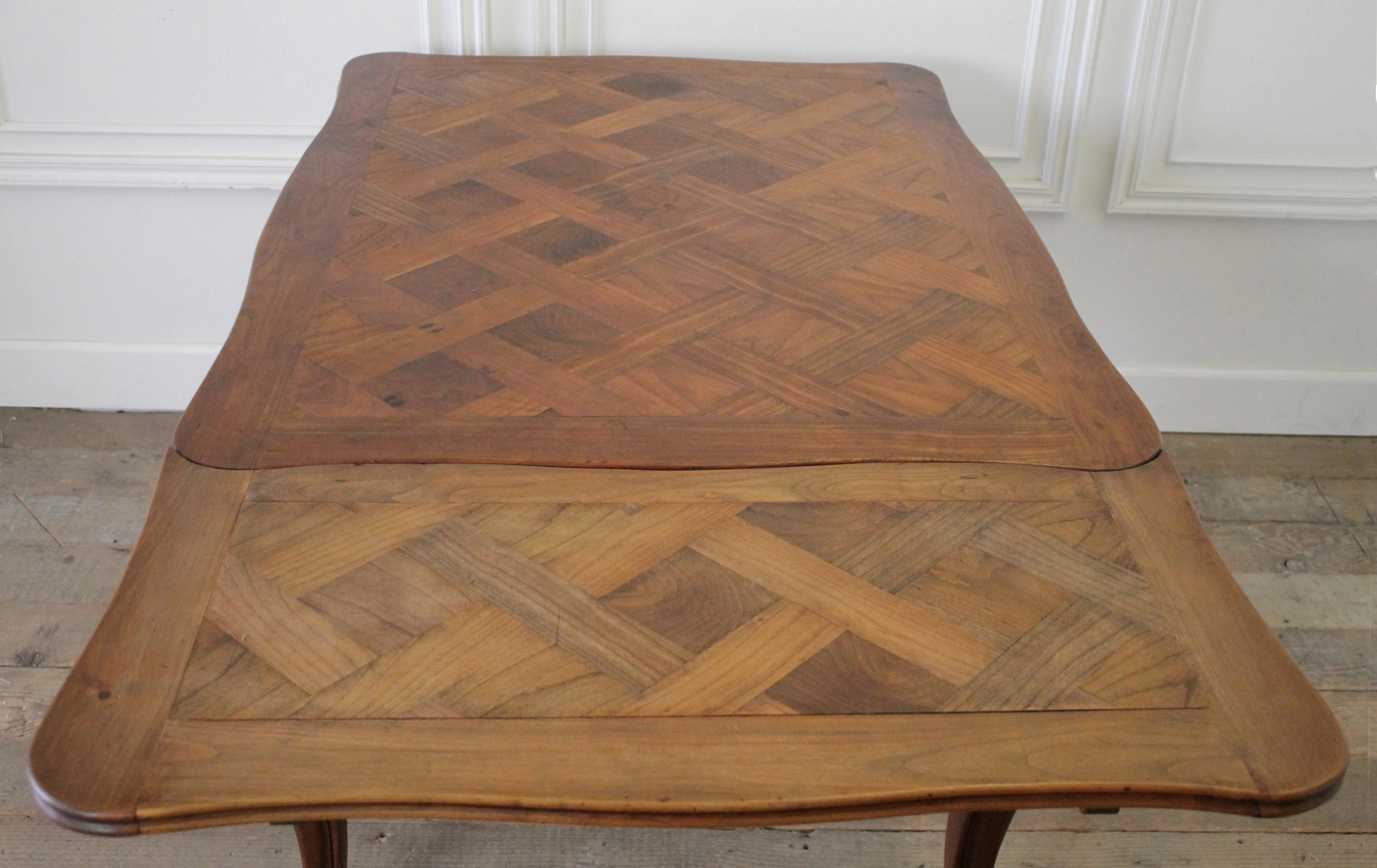 20th Century Country French Parquet Dining Table 8