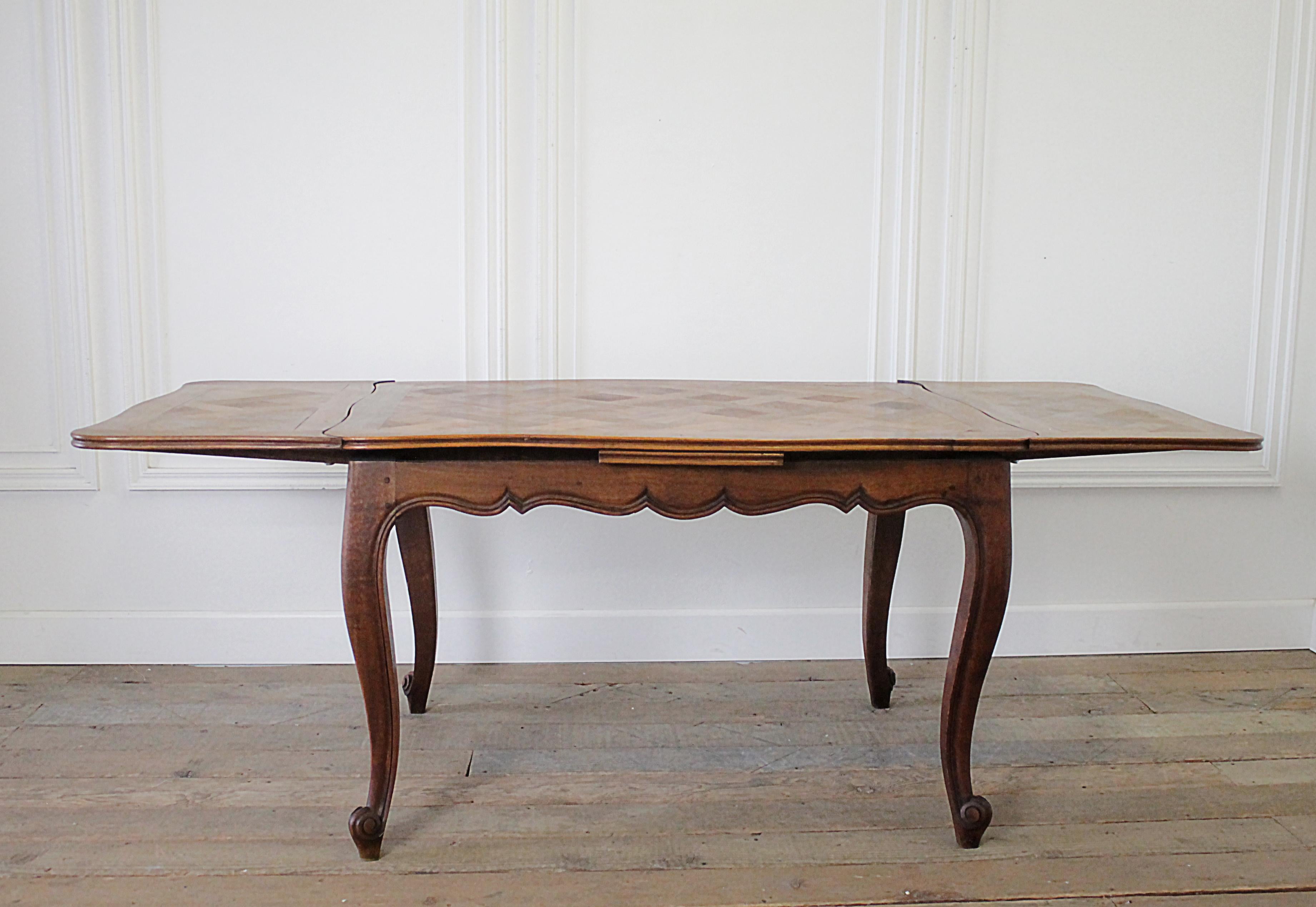 European 20th Century Country French Parquet Dining Table