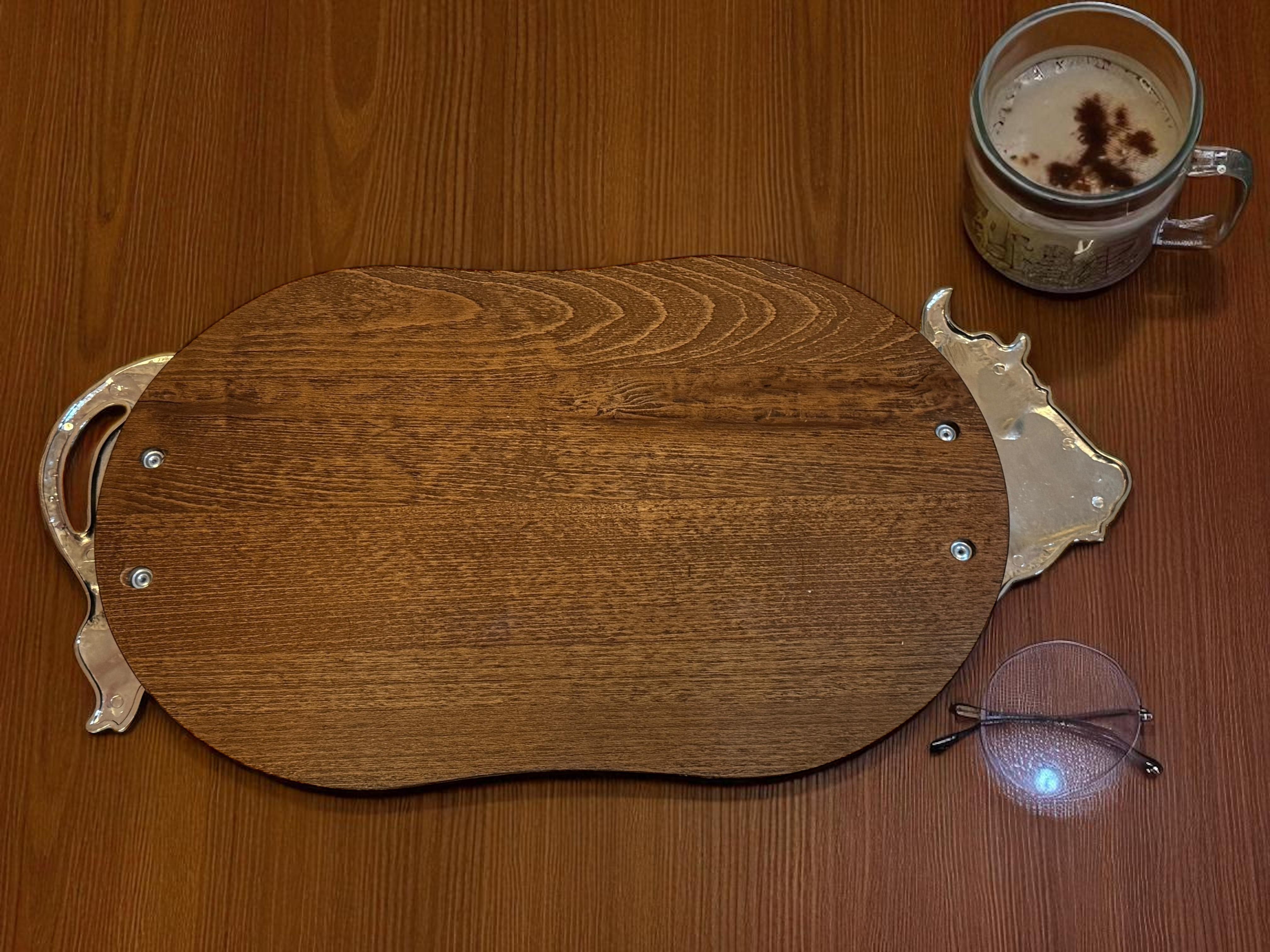 20ème siècle Vache Bull Wood Wood Cutting Board Plate Tray Plater, Austria Vintage en vente 7