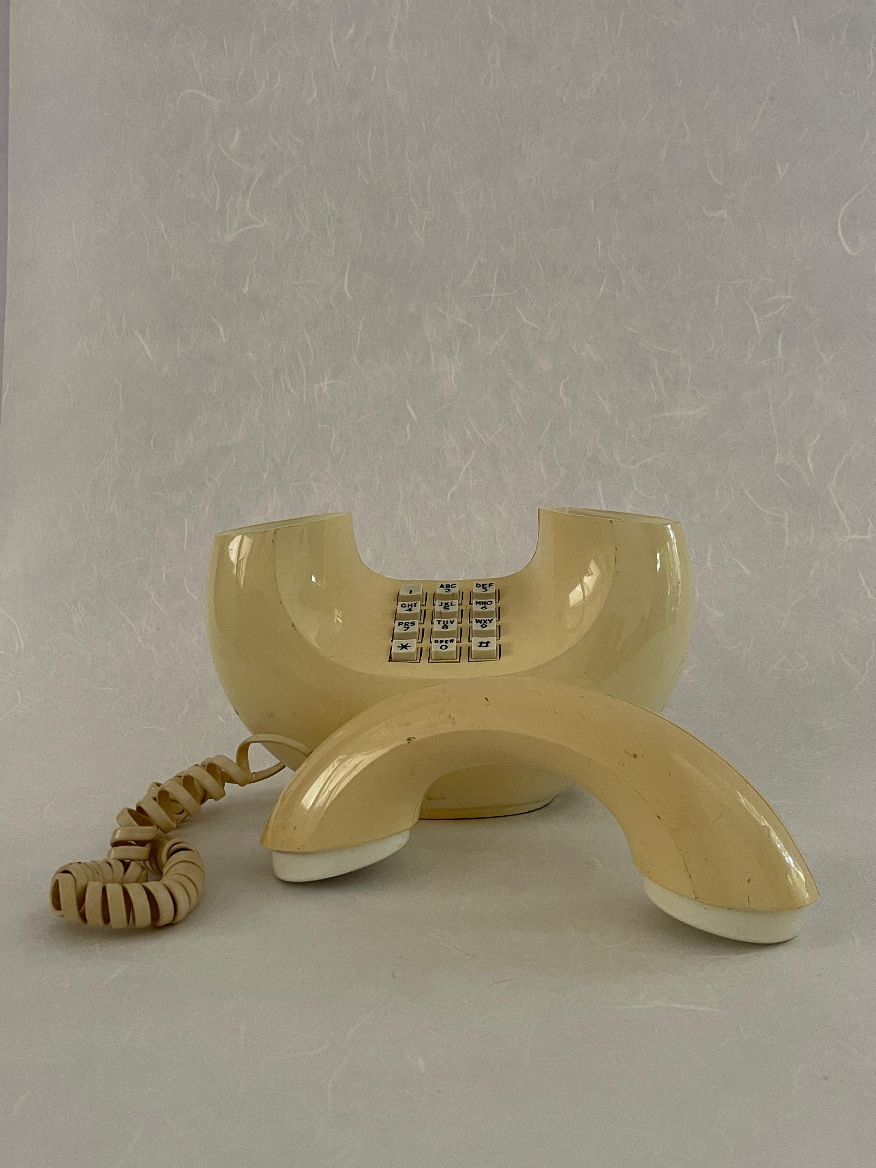 American 20th Century Cream Loop Western Electric Telephone
