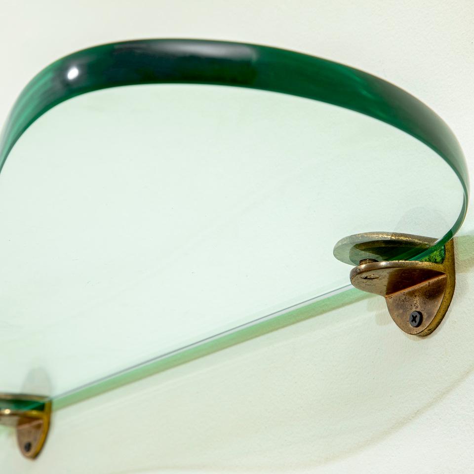 20th Century, Cristal Art Glass Shelf 50s In condizioni buone in vendita a Turin, Turin