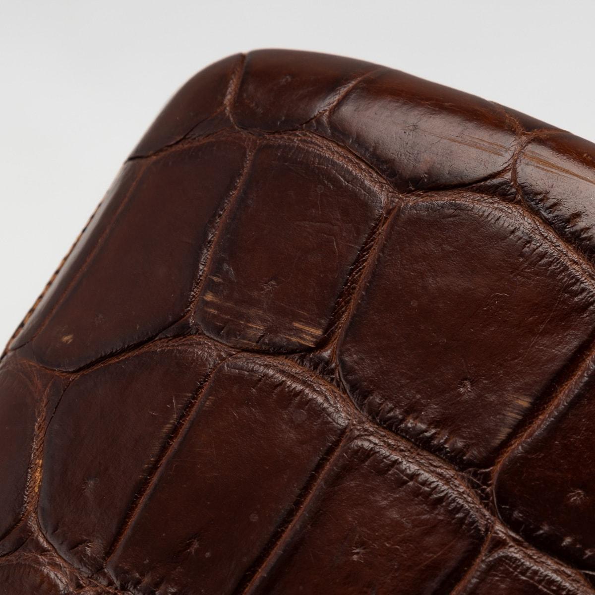 20th Century Crocodile Leather Cigar Sleeve, Made in England 2