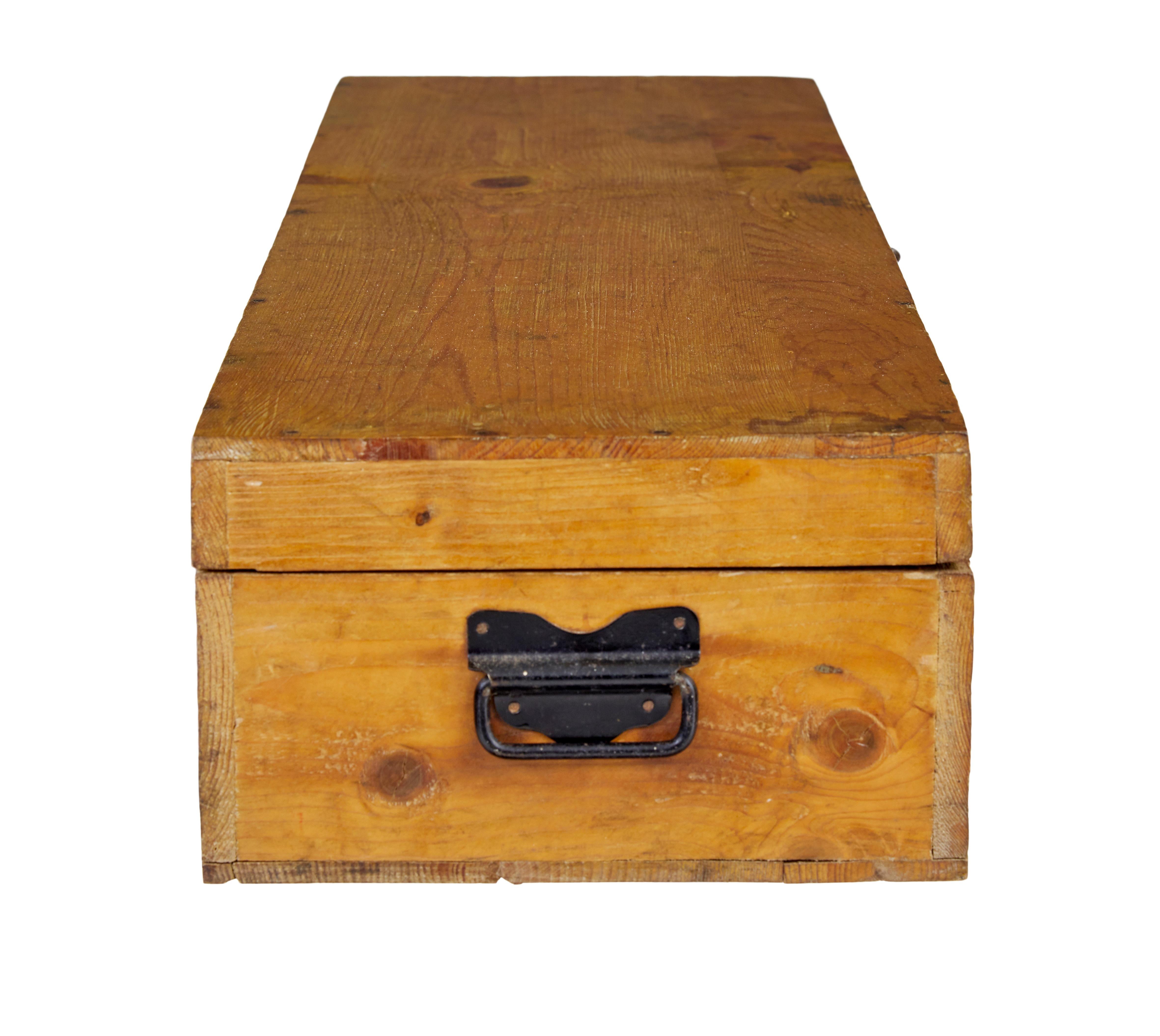 antique croquet set in wooden box