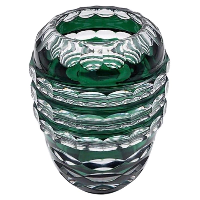 Jarrón Art Déco de cristal del siglo XX de Val Saint Lambert att. a Charles Graffart