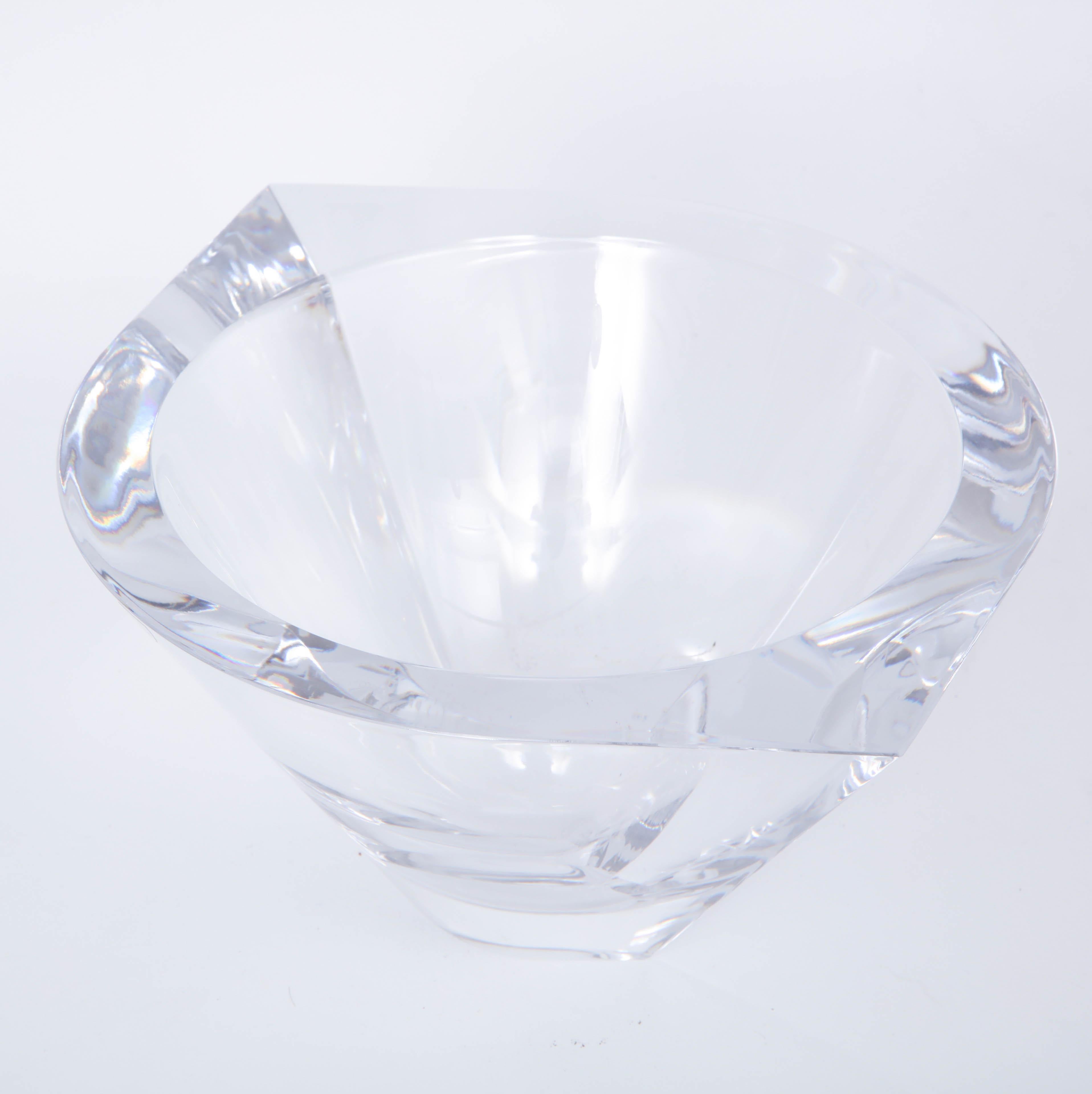 Swedish 20th Century Crystal Bowl For Sale