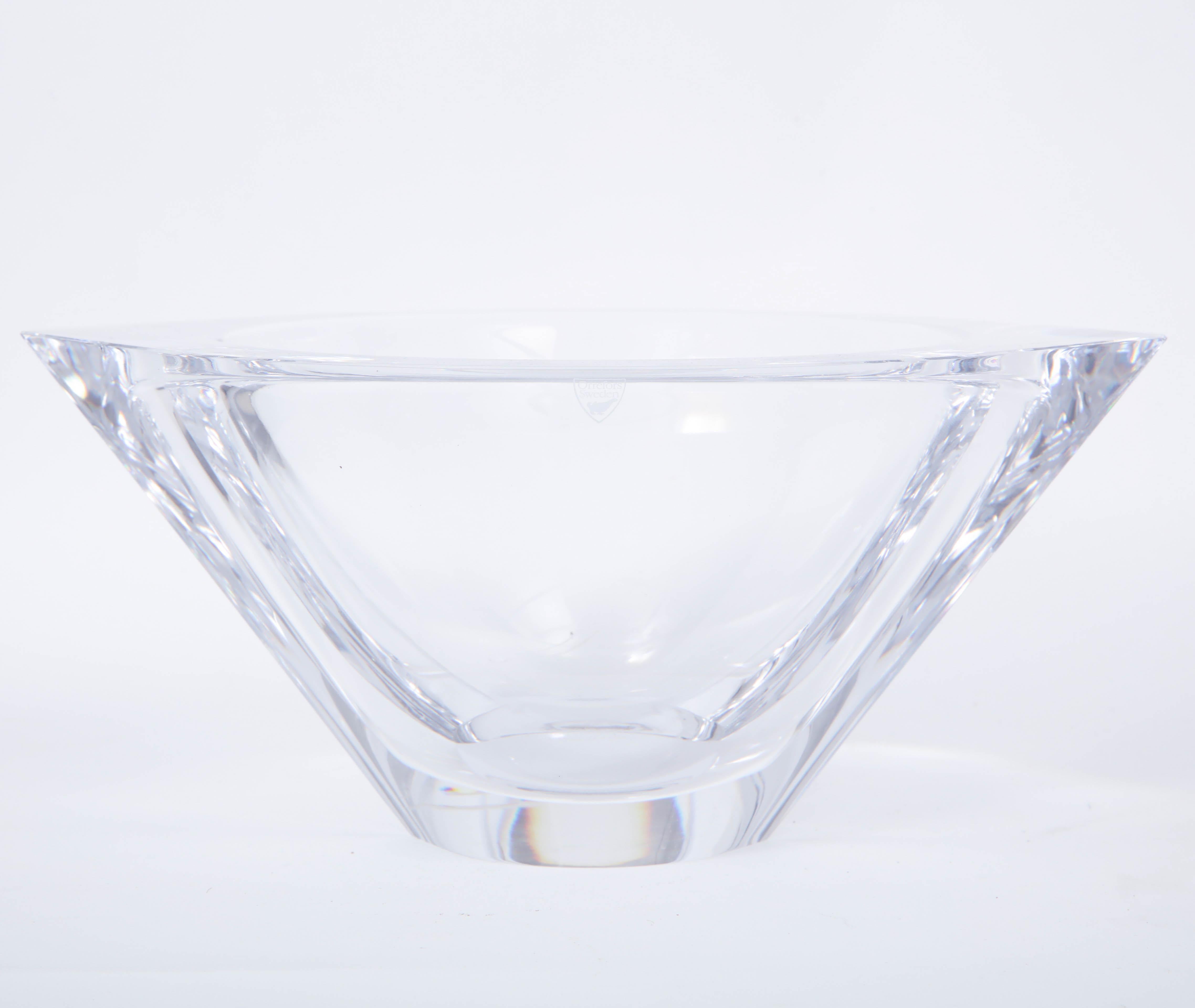 Mid-20th Century 20th Century Crystal Bowl For Sale