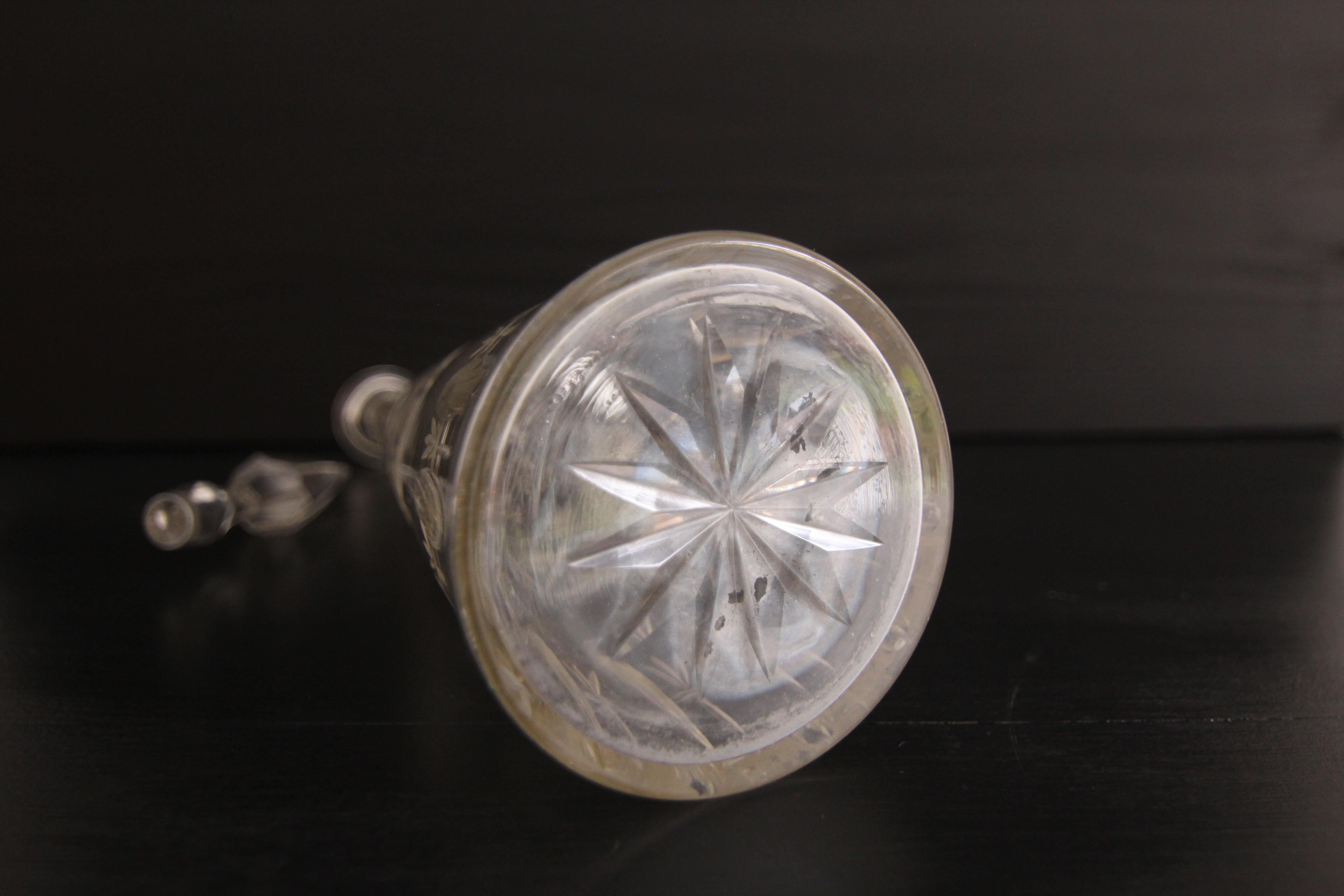 Carafe en cristal du 20e siècle en vente 7