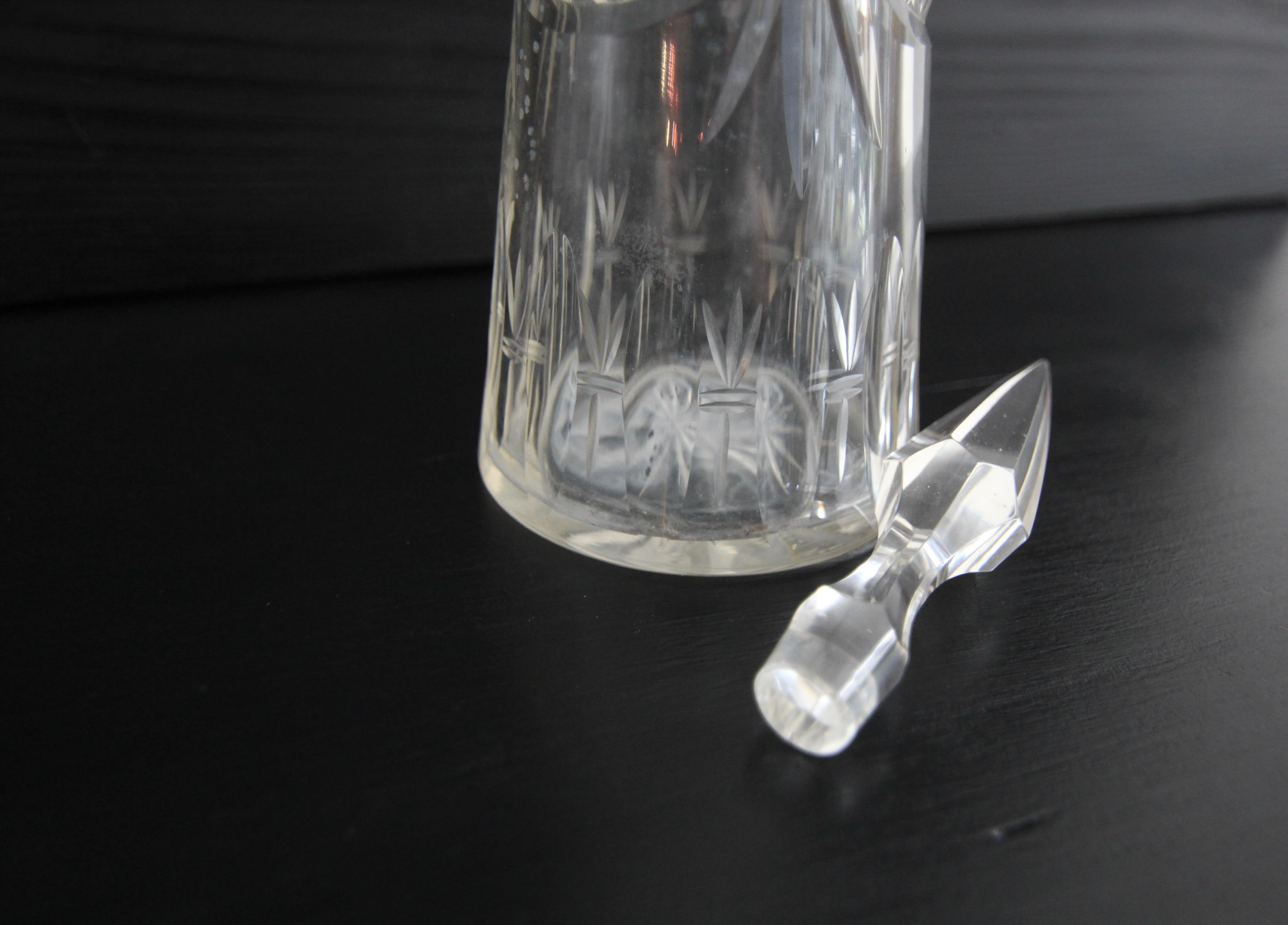 Carafe en cristal du 20e siècle en vente 1