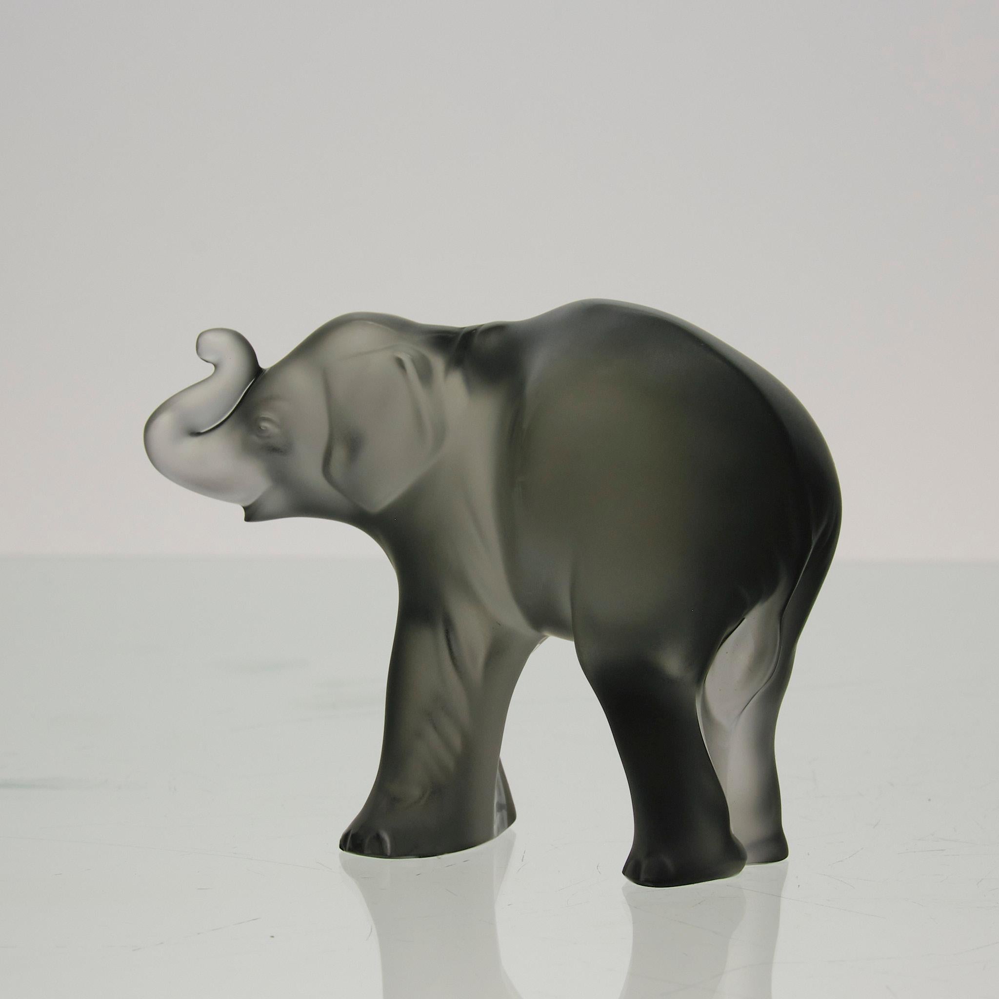 Sculpture en cristal de verre du 20e siècle intitulée 
