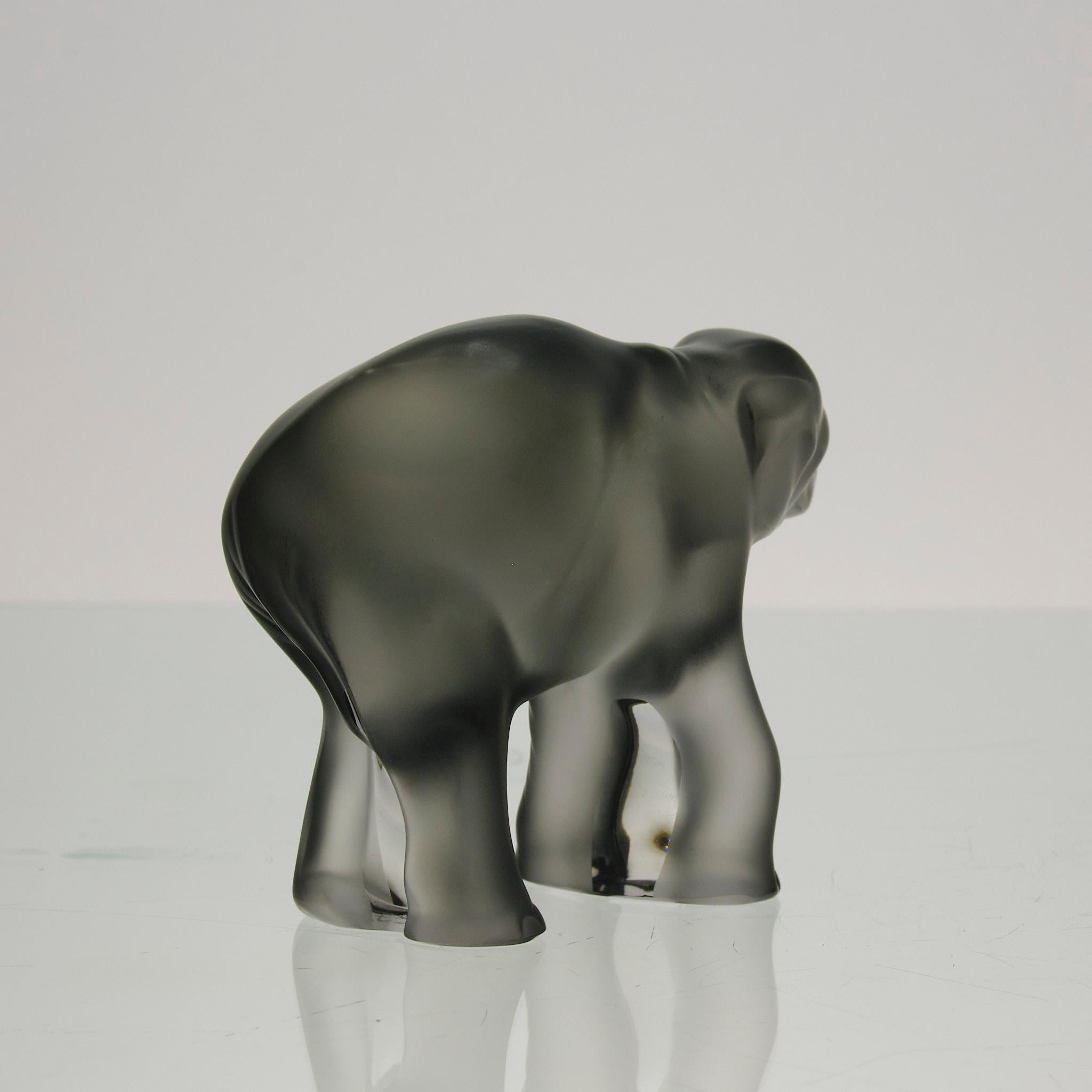 Verre Sculpture en cristal de verre du 20e siècle intitulée 