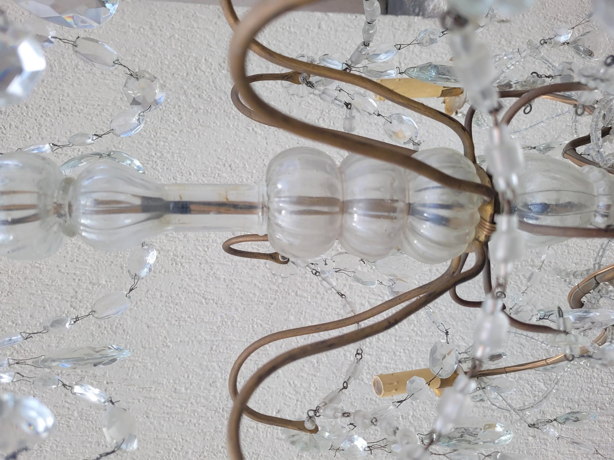 Altro Lampadario a sospensione in cristallo del XX secolo in vendita