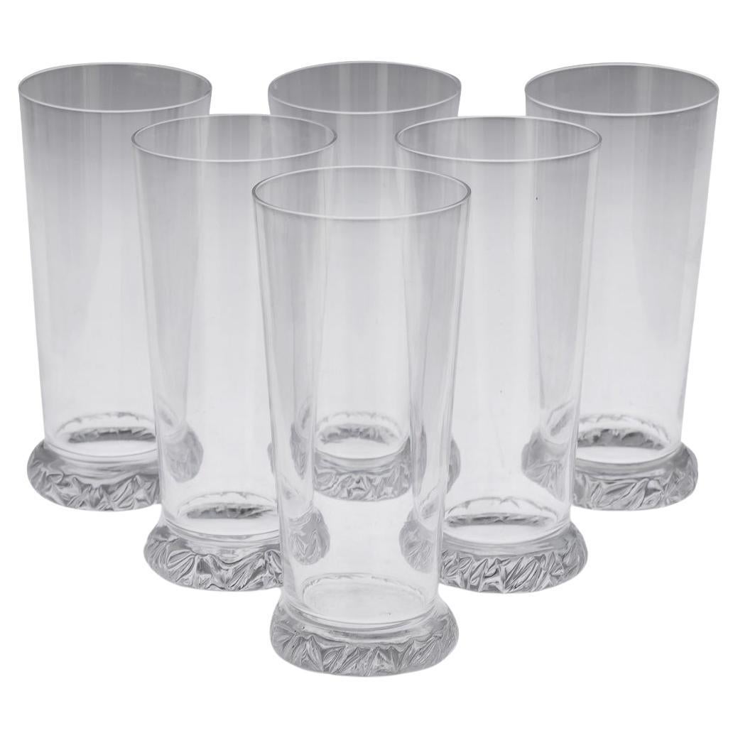 20th Century Crystal Tumblers By Daum, France