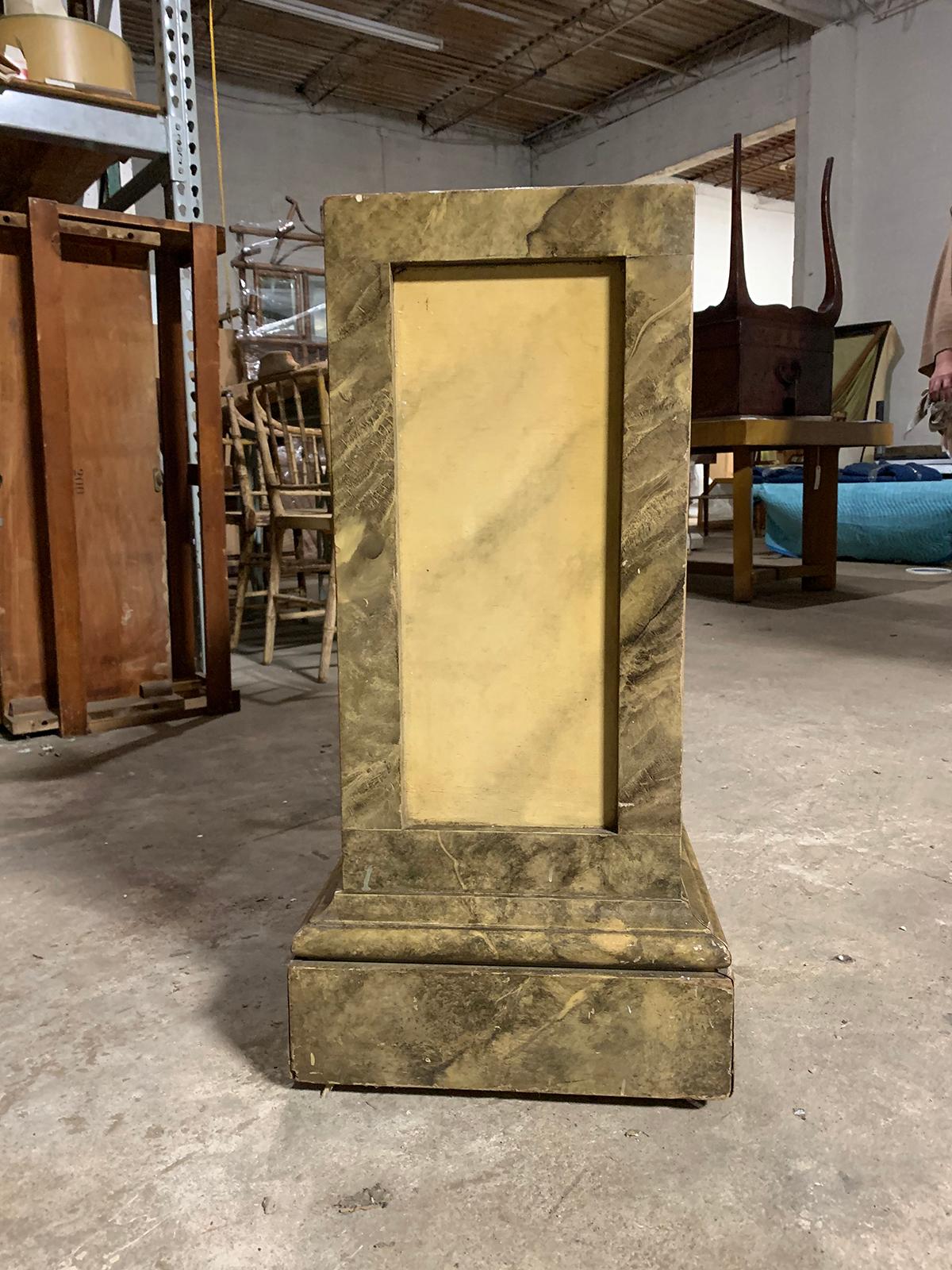 20th Century Custom Marbleized Pedestal For Sale 2