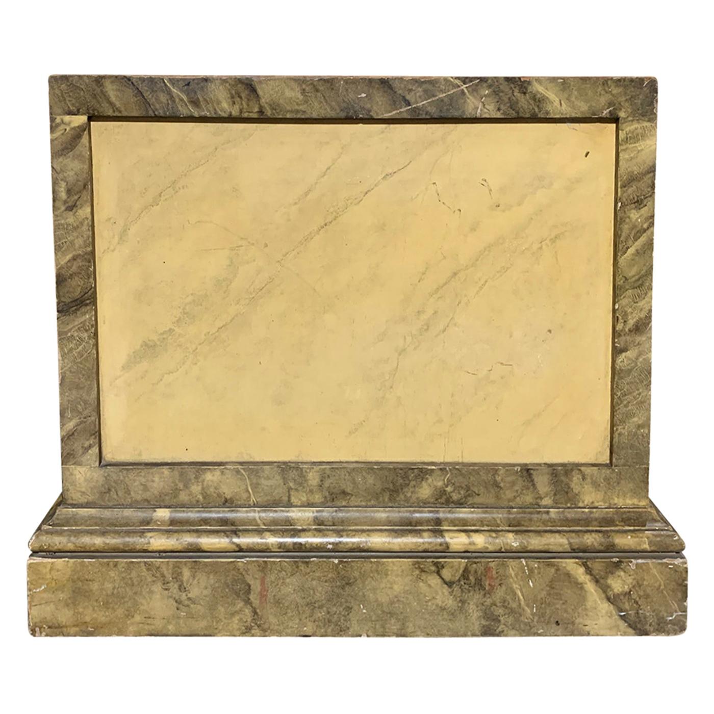 20th Century Custom Marbleized Pedestal For Sale