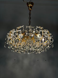 20th Century Cut Crystal Chandelier