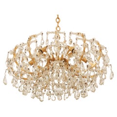 20th Century Cut Crystal Chandelier