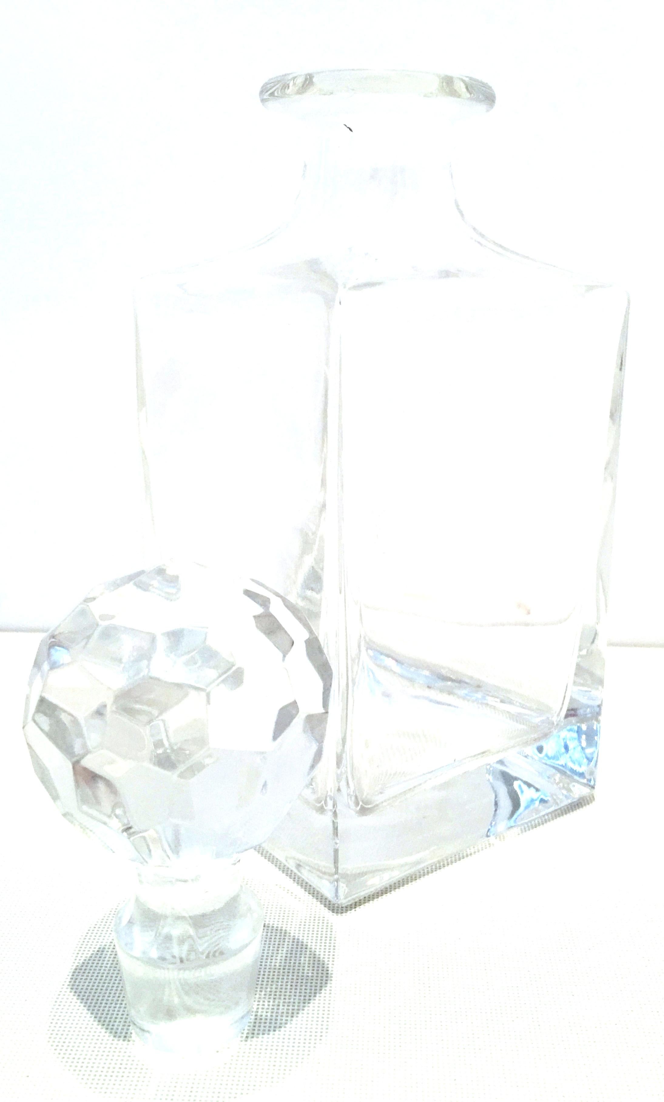 20th Century Tiffany Cut Crystal Liquor Decanter & Stem Drink Glasses, Set of 6  For Sale 5