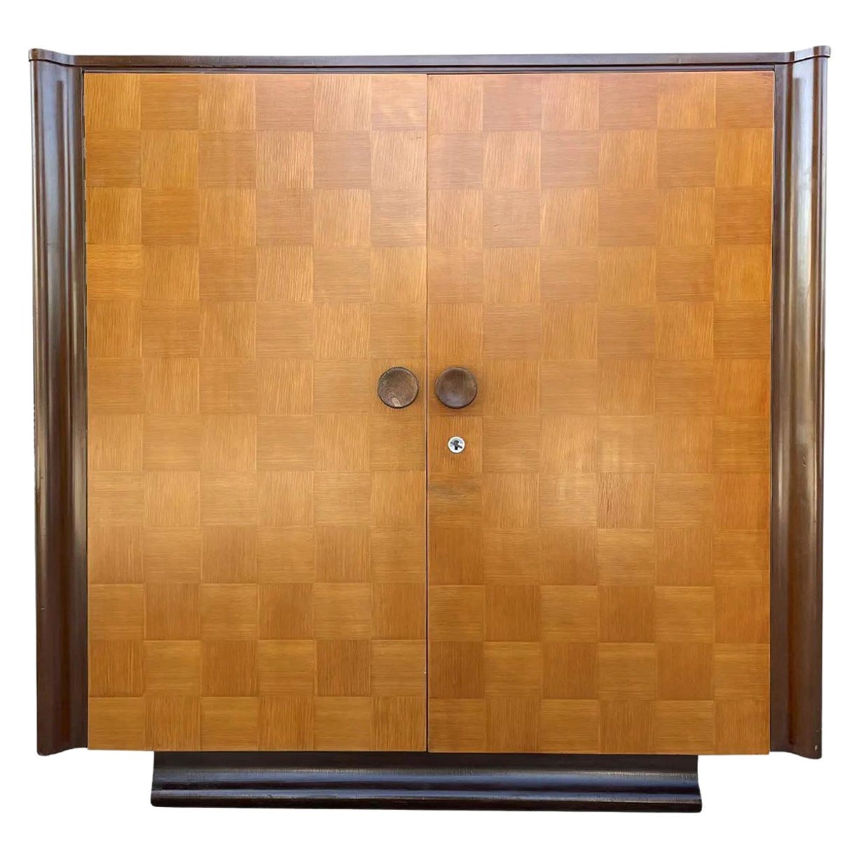 20th Century Czech Art Deco Mahogany, Pinewood Sideboard by Jindrich Halabala