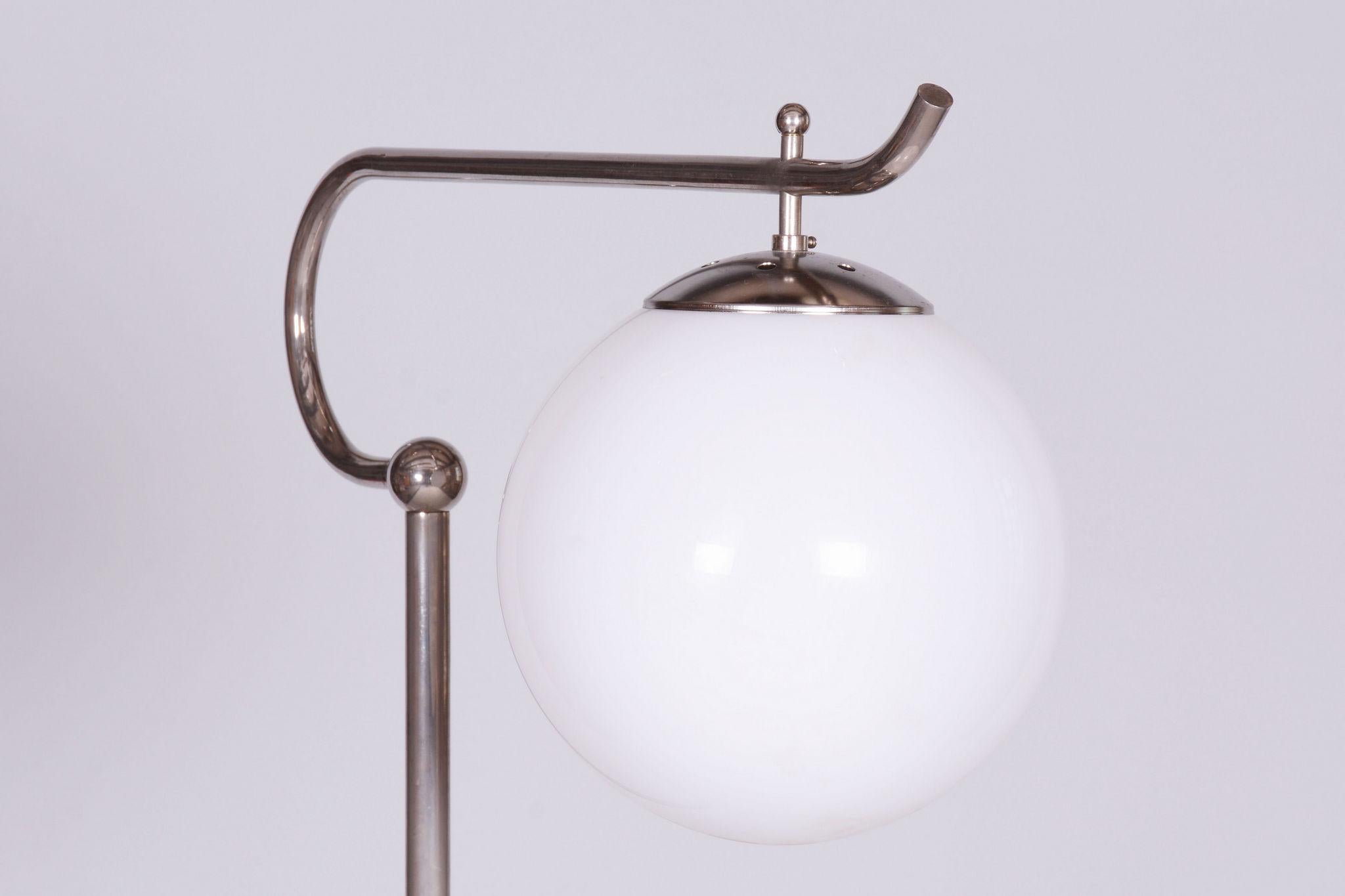 20th Century Czech Bauhaus Chrome Floor Lamp, by Hynek Gottwald, 1930s For Sale 6