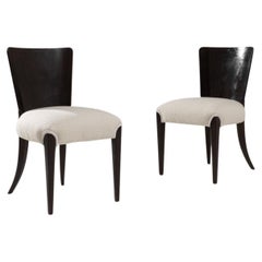 Pareja de sillas de madera checas del siglo XX, obra de J. Halabala