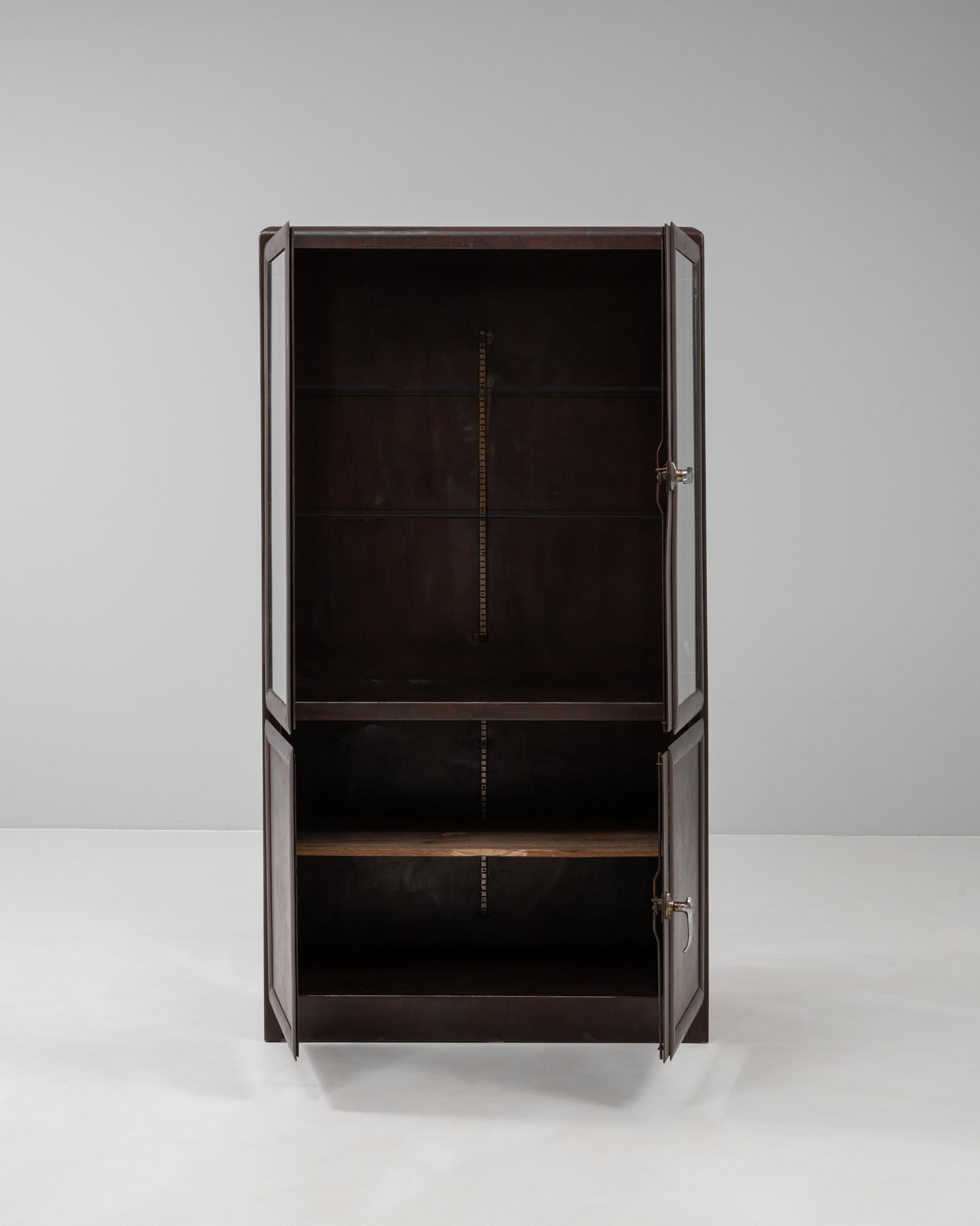 20th Century Czech Polished Medical Cabinet In Good Condition In High Point, NC