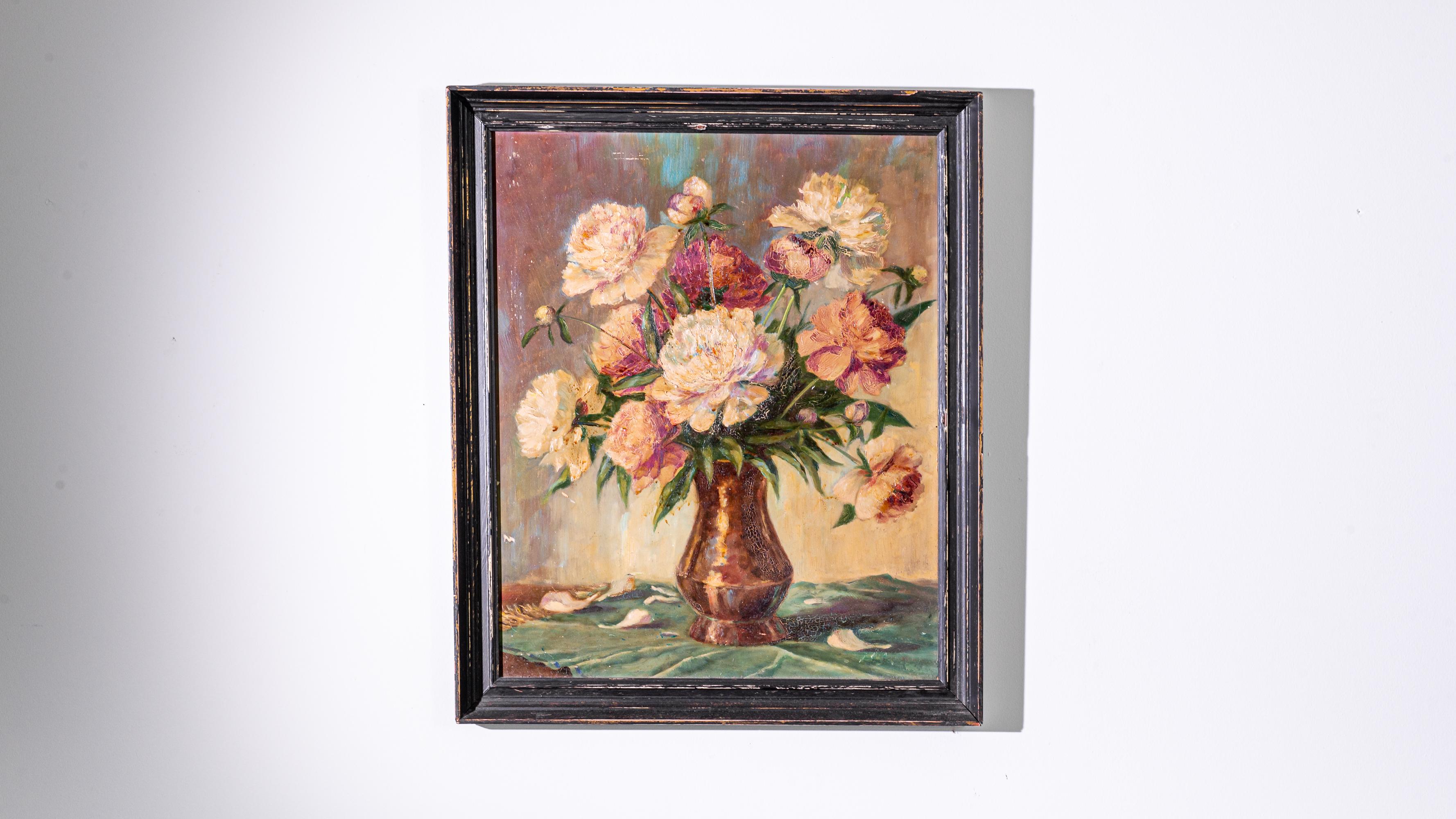 20th Century, Czech, Still Life in Wooden Frame For Sale 3