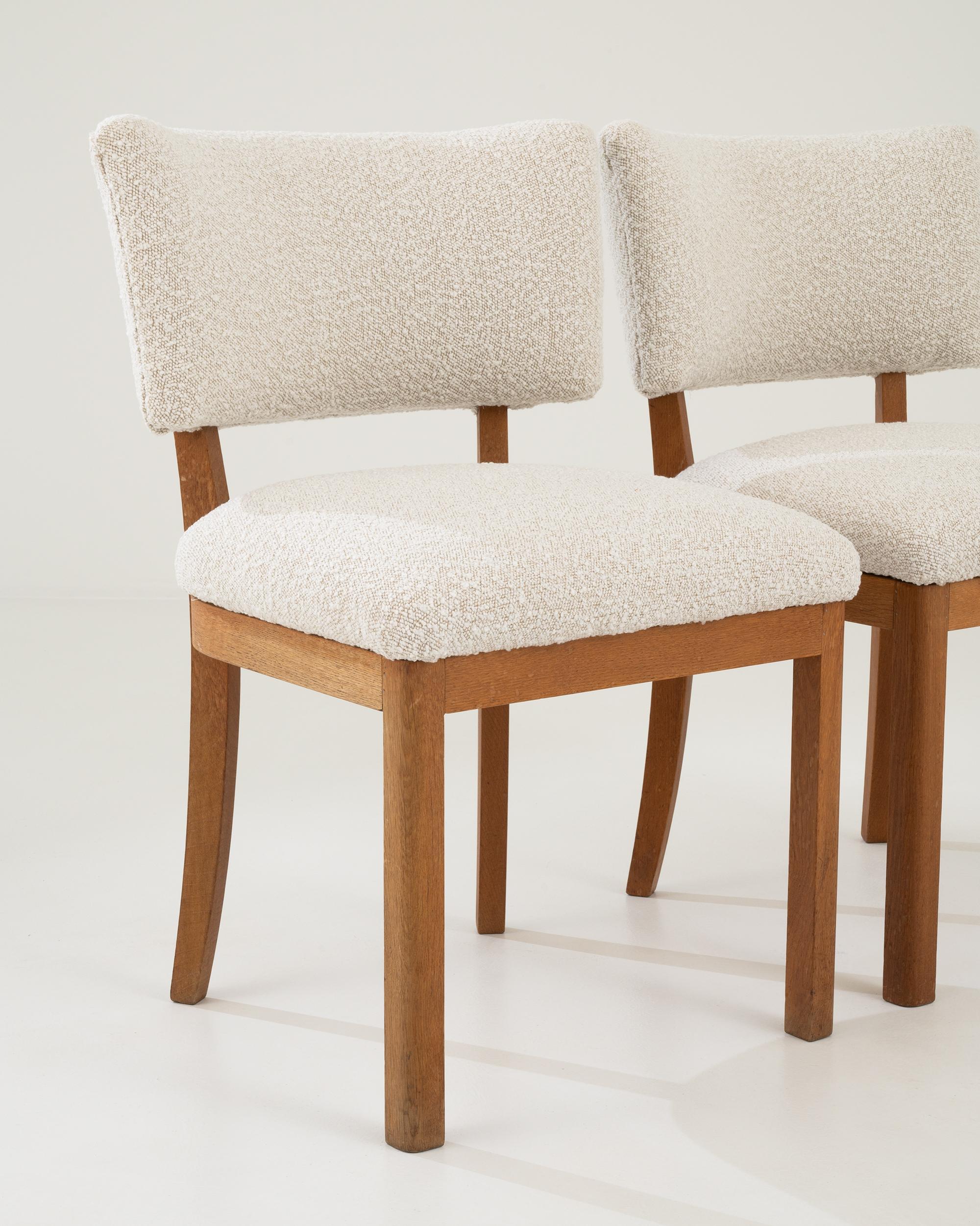 20th Century Czech Upholstered Dining Chairs, a Pair For Sale 6