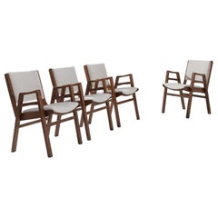 Fauteuils en bois tchèques du 20e siècle, ensemble de quatre