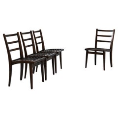 20th Century Czech Wooden Chairs, Set of Four