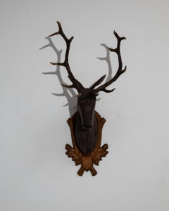 20th Century Czech Wooden Deer Mount